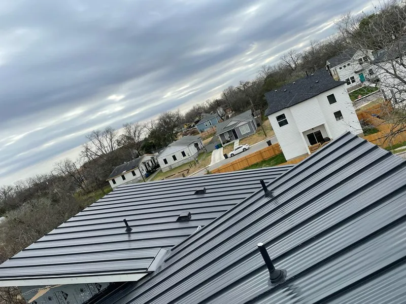 Standing seam metal roof panels with vents for Skylight Repair in Panthersville